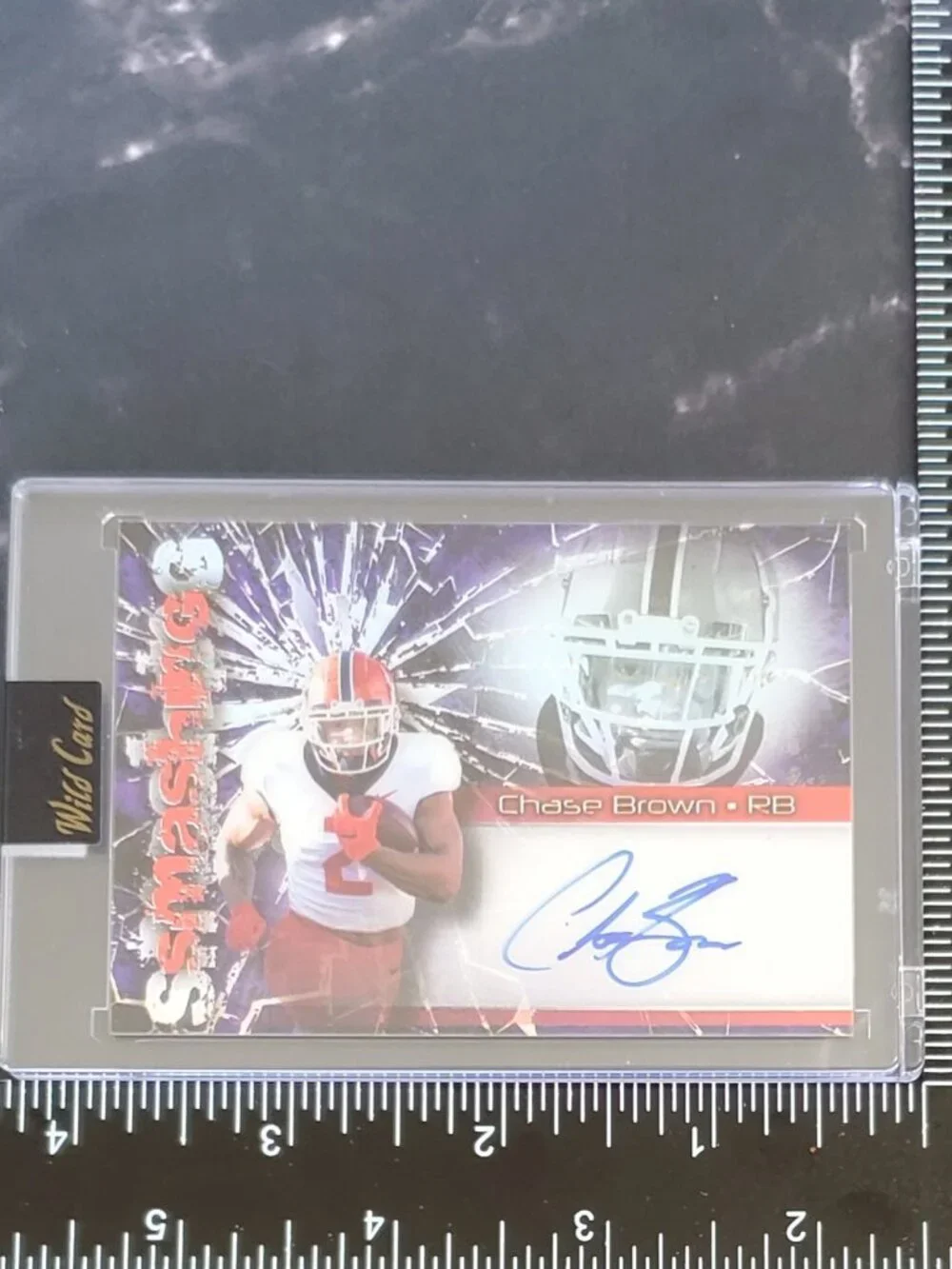 Chase Brown 2023 Wild Card  Smashing Auto RC #AS-8 9/15 Rookie Bengals